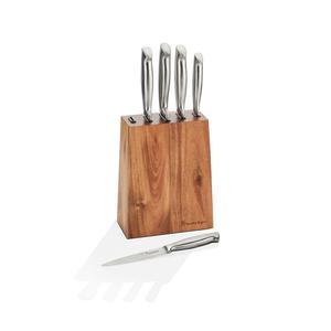Tapered Vertical  Knife Block  6 Piece Set