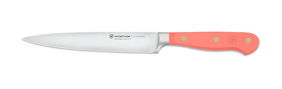 Coral Peach Serrated Utility Knife 14cm
