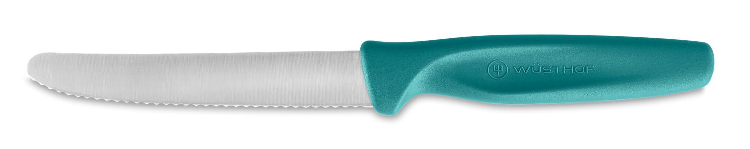 Create Serrated Paring Knife 10cm Blue