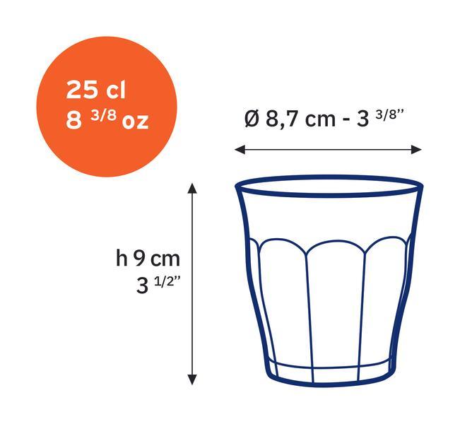 Picardie Tumbler 250ml - Set 4