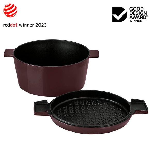 French Oven Grill Duo Bordeaux 28cm / 6.5L