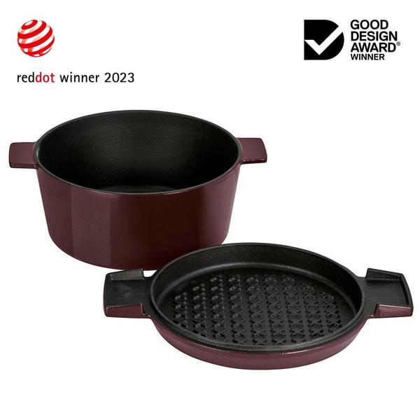 French Oven Grill Duo Bordeaux 24cm / 3.5L