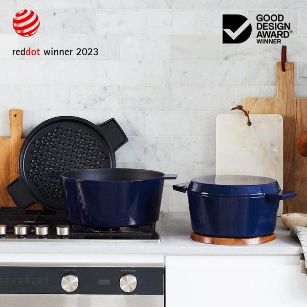 French Oven Grill Duo Midnight Blue 24cm / 3.5L