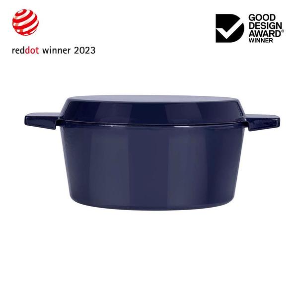 French Oven Grill Duo Midnight Blue 24cm / 3.5L
