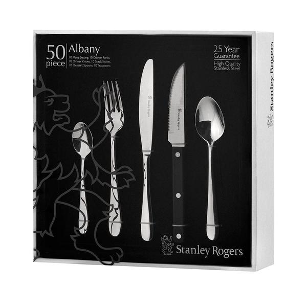 Albany 50 Piece Cutlery Set with Steak Knives