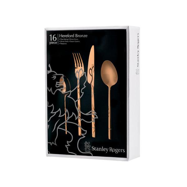 Hereford Bronze 16 Piece Cutlery Set