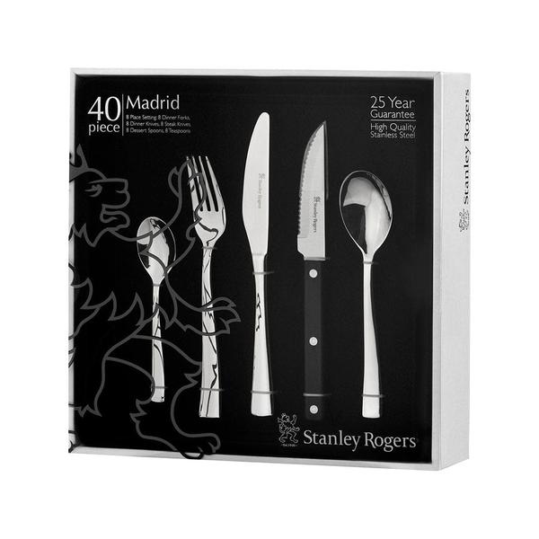 Madrid 40 Piece Cutlery Set with Steak Knives