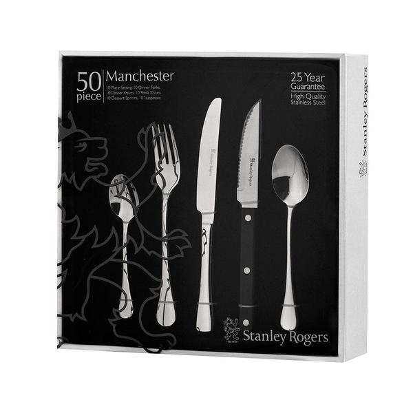 Manchester 50 Piece Cutlery Set with Steak Knives
