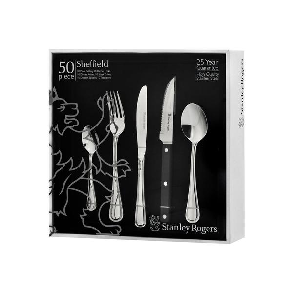 Sheffield 50 Piece Cutlery Set with Steak Knives