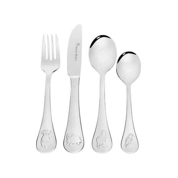 Children's Cutlery 4 Piece Set - Australian Animals