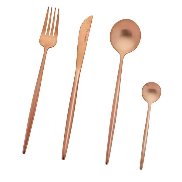 Piper Bronze 16 Piece Cutlery Set