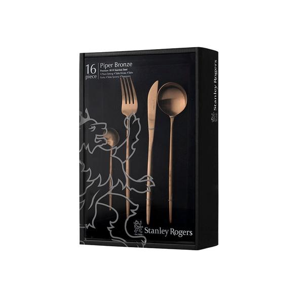 Piper Bronze 16 Piece Cutlery Set