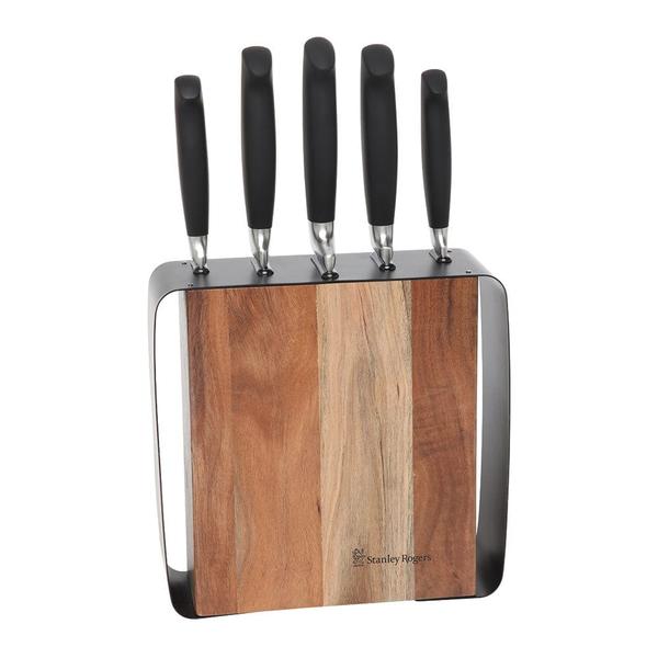 Framed Acacia Knife Block  6 Piece Set