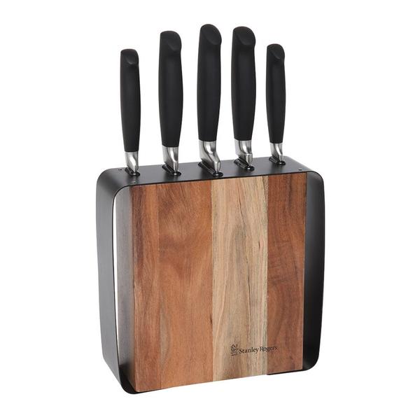 Framed Acacia Knife Block  6 Piece Set
