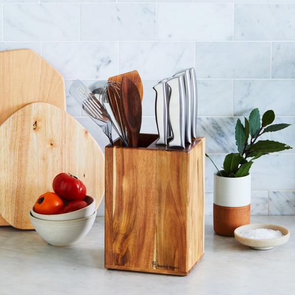 Vertical Utensil Knife Block  6 Piece Set