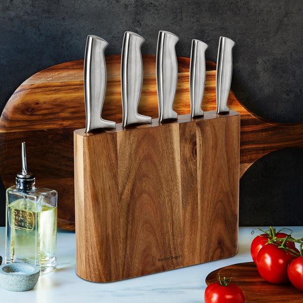Slim Wedge  Knife Block 6 Piece Set