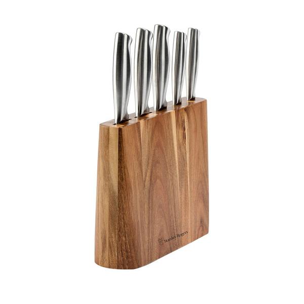 Slim Wedge  Knife Block 6 Piece Set