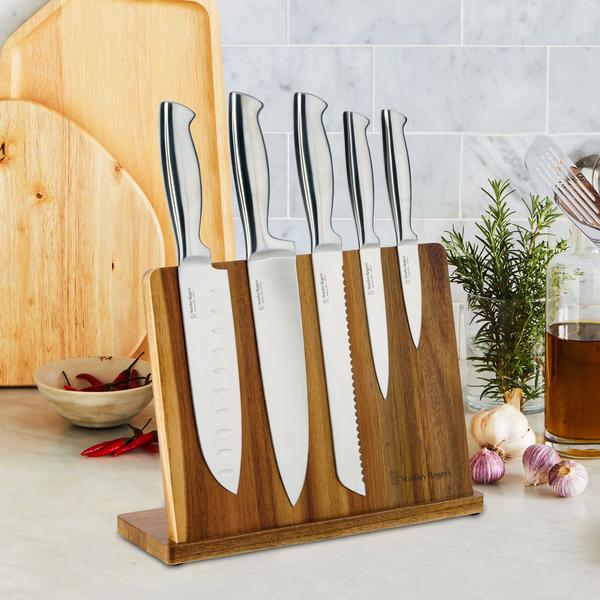Magnetic Knife Block 6 Piece Set