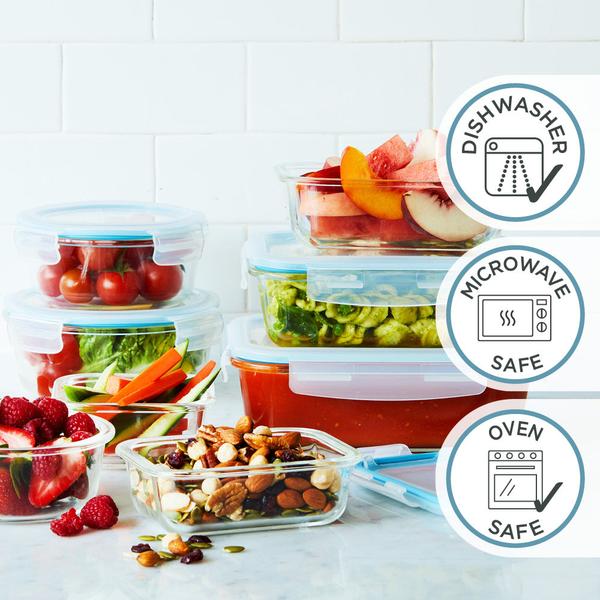 Glass Food Container Round 400ml