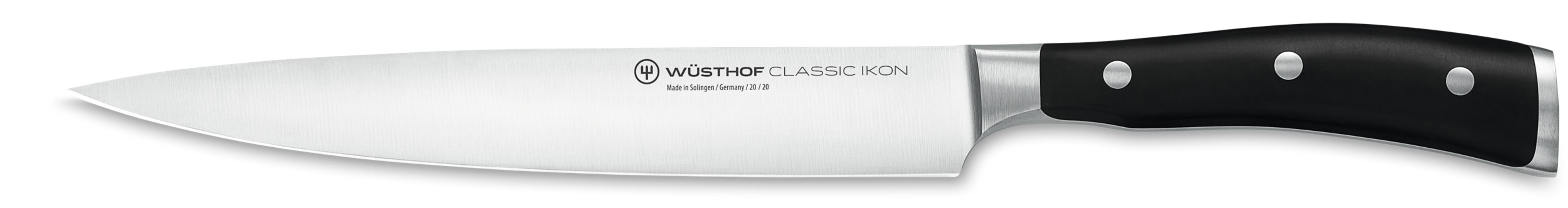 Classic Ikon Black Carving Knife 20cm