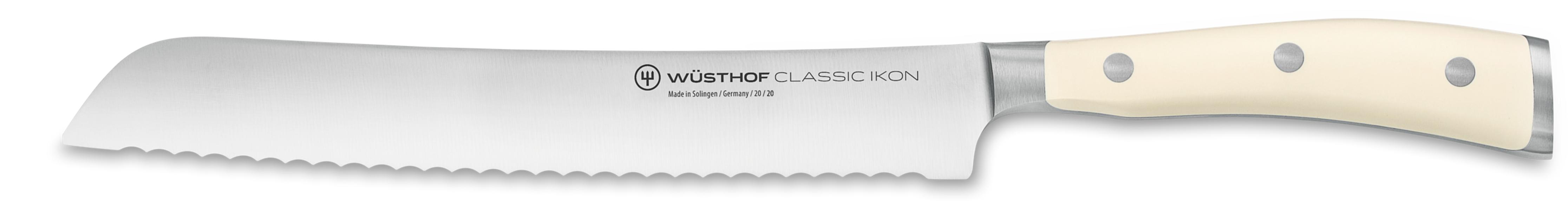 Classic Ikon Black Bread Knife 20cm
